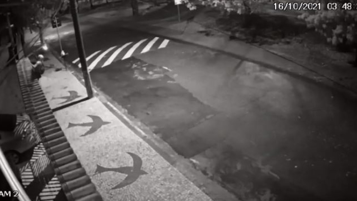 Vídeo: homem furta câmera de segurança de casa no Jd. Flamboyant 1