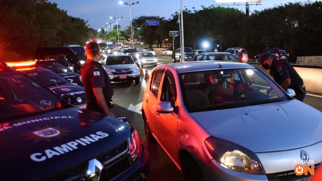 Confira fotos do 1º dia das barreiras sanitárias em Campinas. (Foto: Divulgação/Prefeitura de Campinas)