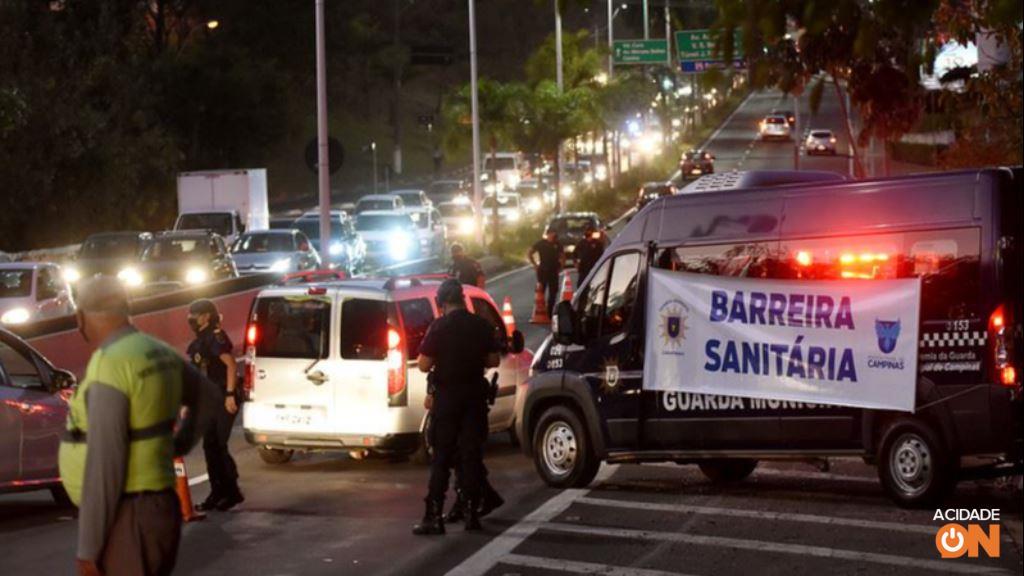 Confira fotos do 1º dia das barreiras sanitárias em Campinas. (Foto: Divulgação/Prefeitura de Campinas)