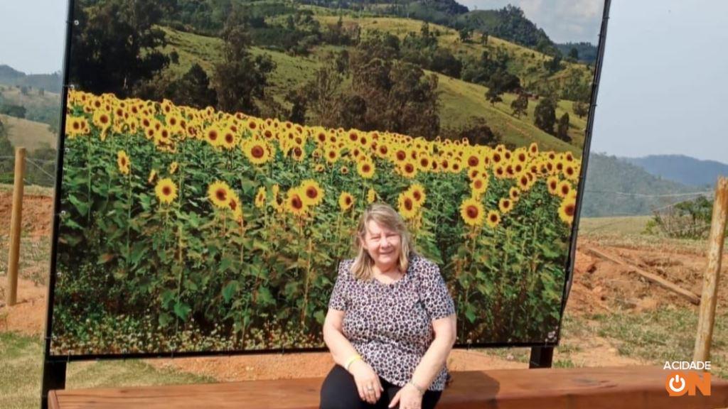 Sonia Maria Moraes, no Park Vitrine das Flores